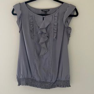 Express gray blouse